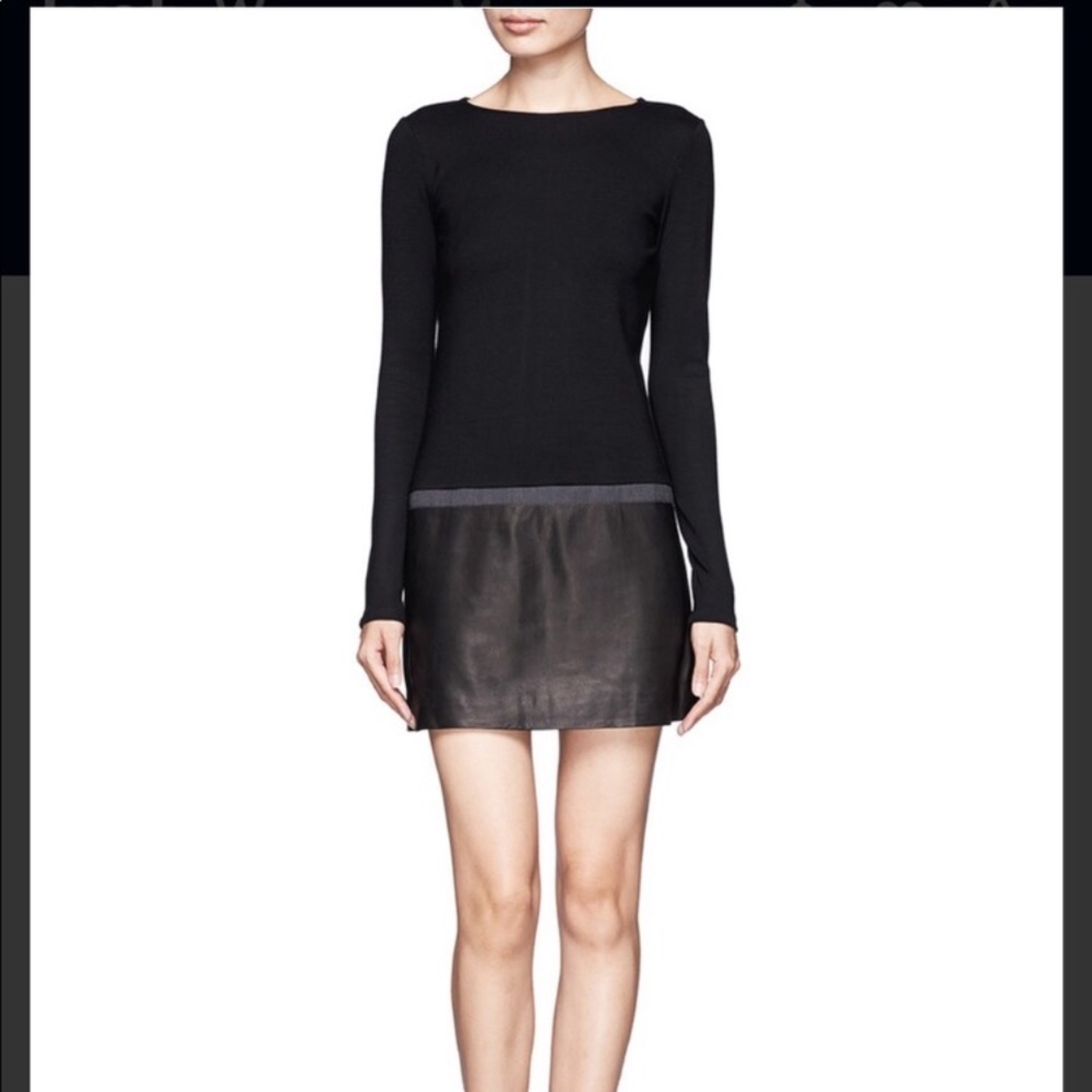 NOT FOR SALE: Theory Keira Leather Dress (will consign)
